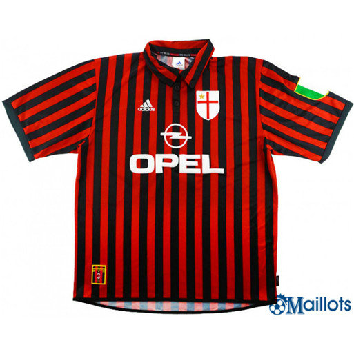 Maillot sport Vintage Milan AC Centenary Domicile 1999-00