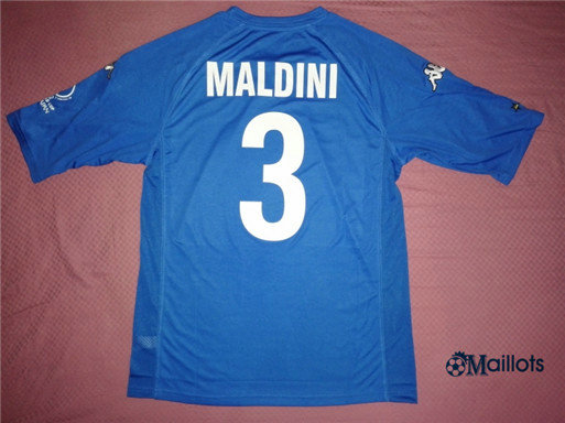 Maillot Rétro foot Italie Domicile (3 Maldini) 2000-2001-2002