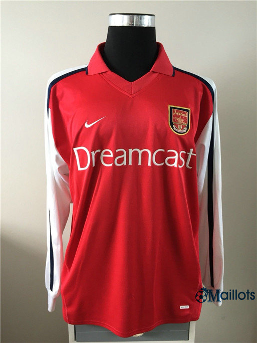 Maillot sport Vintage Arsenal Manche Longue Domicile 2000-2002
