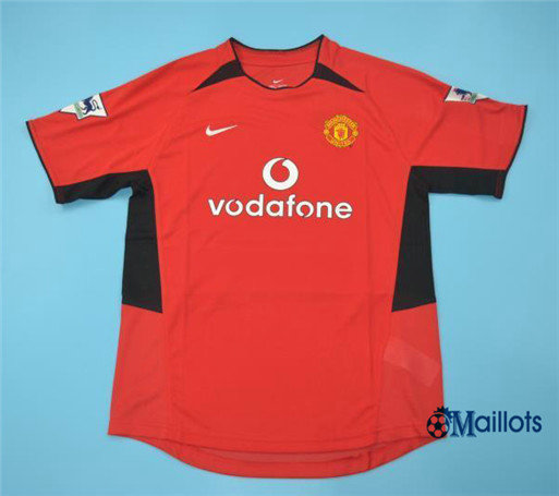 Maillot Rétro football Manchester United Domicile 2002-03