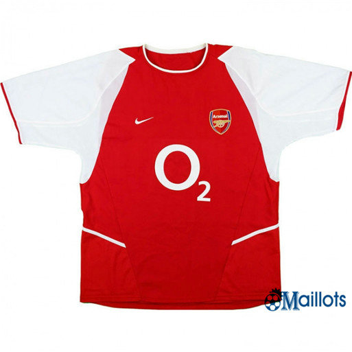 Maillot Rétro football Arsenal Domicile 2002-04