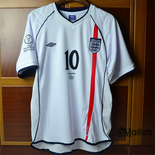 Thaïlande Maillot sport Vintage Coupe du Monde Angleterre Domicile (10 Owen) 2002 pas cher