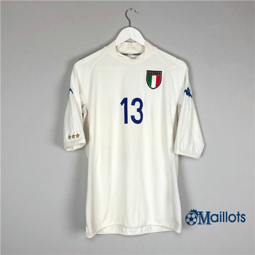 Thaïlande Maillot Rétro foot Coupe du Monde Italie Exterieur Blanc (13 NESTA) 2002 pas cher