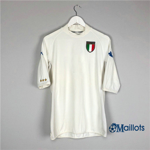 Maillot sport Vintage Italie Exterieur Blanc 2002