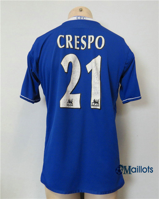 Maillot Rétro football Chelsea Domicile (21 Crespo) 2003-05
