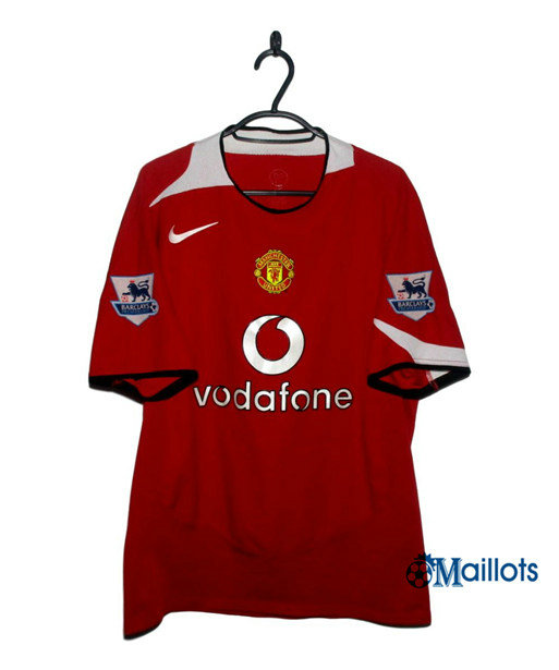 Maillot Rétro football Manchester united Domicile 2004-06