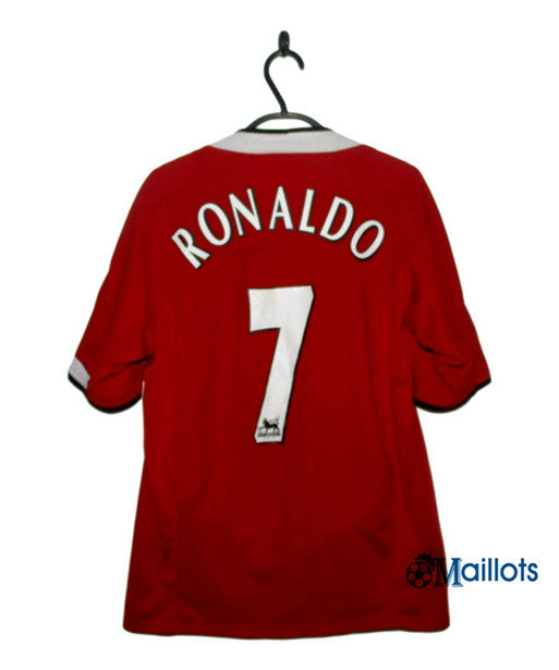 Maillot sport Vintage Manchester united Domicile (7 Ronaldo) 2004-06
