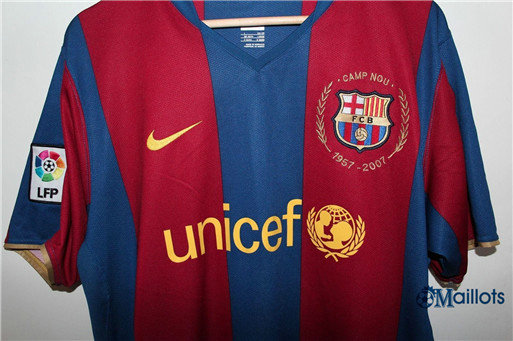 Thaïlande Maillot sport Vintage Barcelone Domicile 2007-2008 pas cher