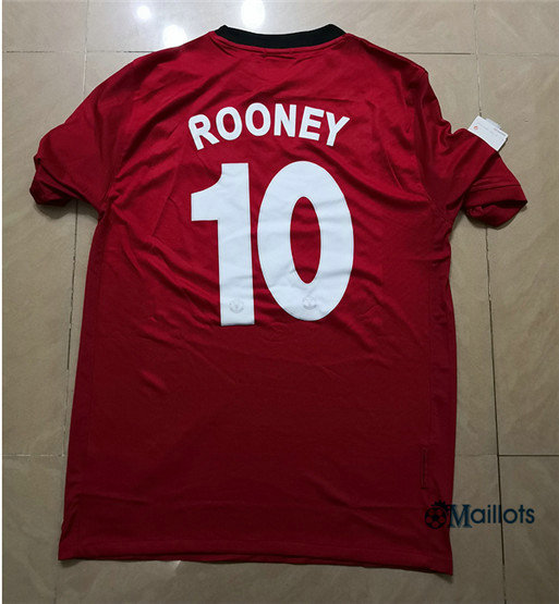 Maillot sport Vintage Manchester United Domicile (10 Rooney) 2009