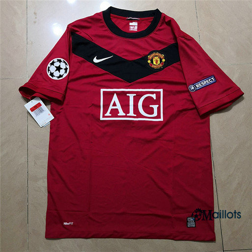 Maillot Rétro football Manchester United Domicile 2009