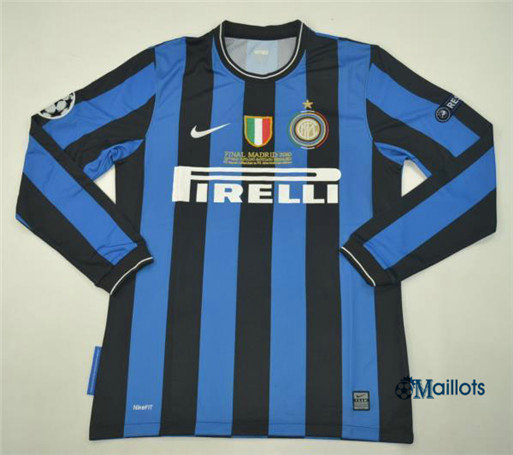 Maillot sport Vintage Inter Milan Manche Longue Domicile 2010