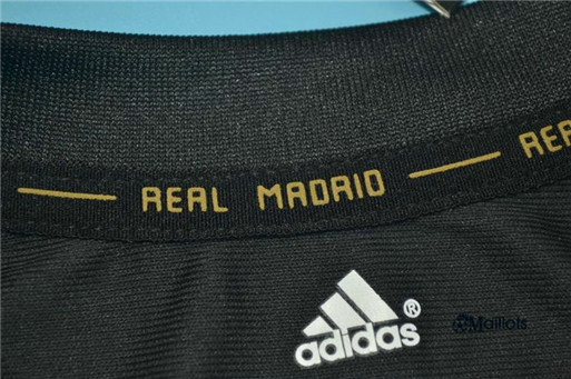 Créer son Maillot foot Vintage fc Real Madrid Exterieur Noir 2011/2012 pas cher