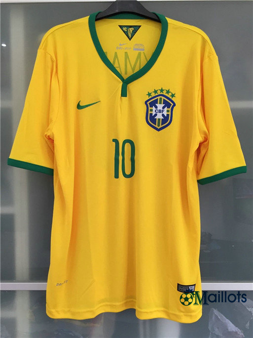 Thaïlande Maillot sport Vintage Coupe du Monde Bresil Domicile (10 Neymar) 2014 pas cher