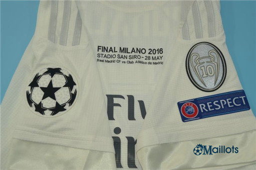 Fournit Maillot foot Vintage fc Real Madrid Domicile 2015/2016 pas cher