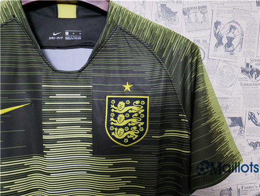 Maillot football Angleterre Entrainement Vert 2018-2019 pas cher