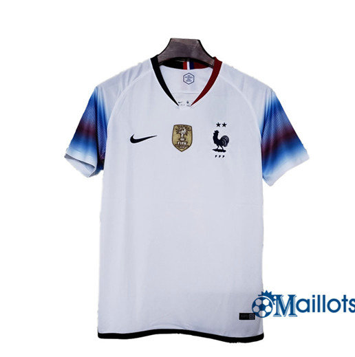 Maillot football France Exterieur Blanc/Bleu 2019 2020