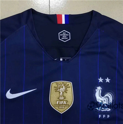 Maillot football France Domicile Bleu 2019 2020 Fans