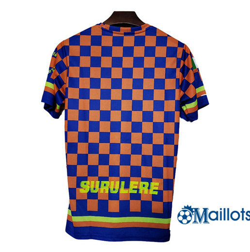 Maillot de football Nigéria Plaid Orange/Bleu pas cher