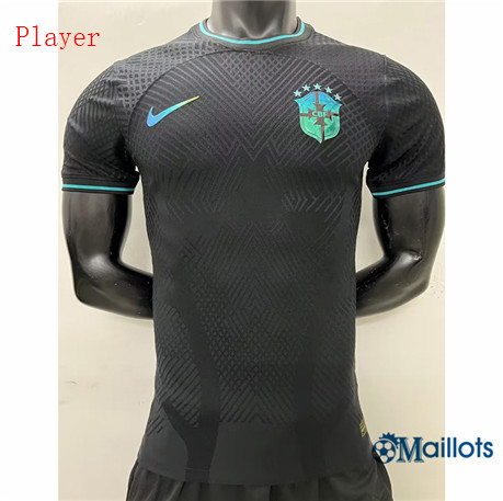 Grossiste omaillots Maillot Foot Brésil Player Noir 2022-2023