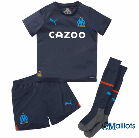 Grossiste omaillots Maillot Foot Olympique de Marseille Enfant Exterieur 2022-2023