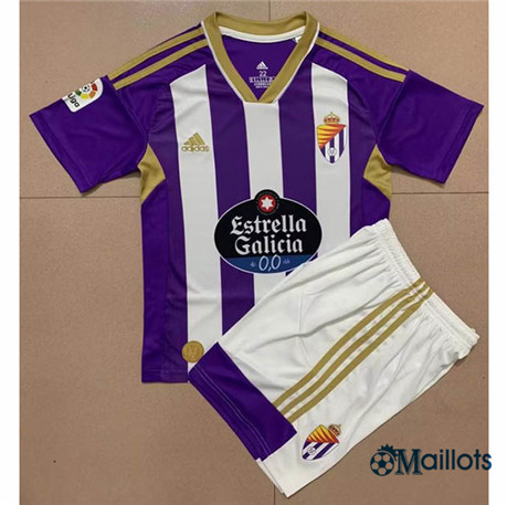Grossiste omaillots Maillot Foot Real Valladolid Enfant Domicile 2022-2023