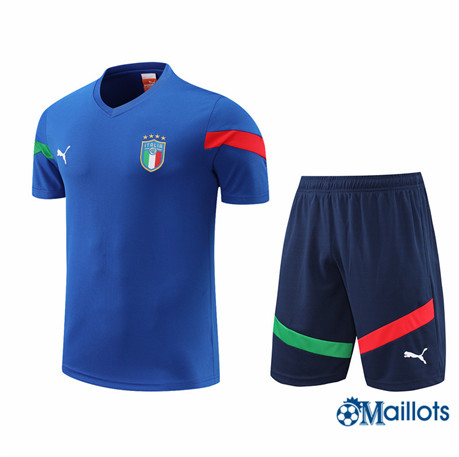 Grossiste omaillots Maillot Foot Italie et Short Ensemble Training Bleu 2022-2023