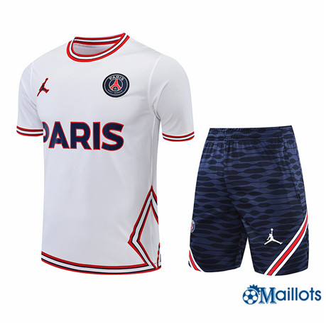 Grossiste omaillots Maillot Foot polo Paris et Pantalon Ensemble Training Rouge/Bleu Marine 2022-2023
