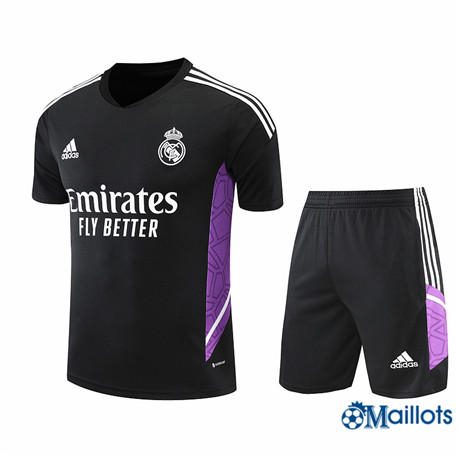 Grossiste omaillots Maillot Foot Real Madrid et Short Ensemble Training Noir 2022-2023
