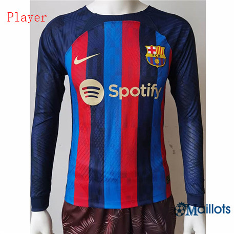 Grossiste omaillots Maillot Foot FC FC Barcelone Player Domicile Manche Longue 2022-2023