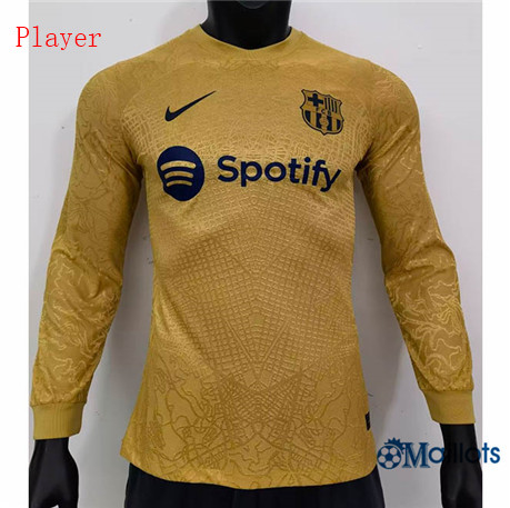 Grossiste omaillots Maillot Foot FC FC Barcelone Player Exterieur Manche Longue 2022-2023