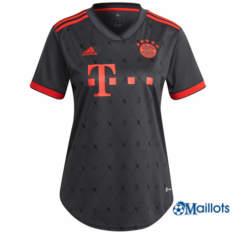 Grossiste omaillots Maillot Foot Bayern Munich Femme Third 2022-2023