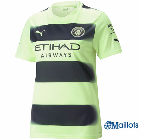 Grossiste omaillots Maillot Foot manchester city Femme Third 2022-2023