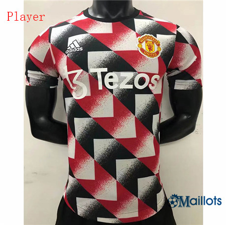 Grossiste omaillots Maillot Foot Manchester United Player plaid training 2022-2023