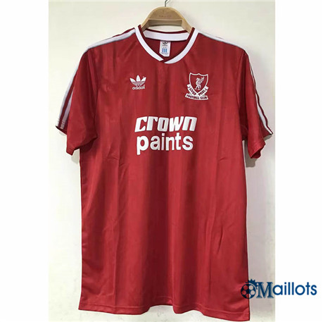 Grossiste omaillots Maillot Foot Rétro FC Liverpool Domicile 1987-88