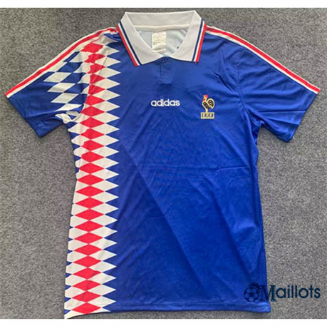 Grossiste omaillots Maillot Foot Rétro France Domicile 1994