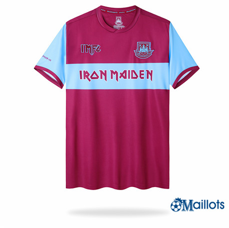 Grossiste omaillots Maillot Foot Rétro West Ham x Iron Maiden Domicile