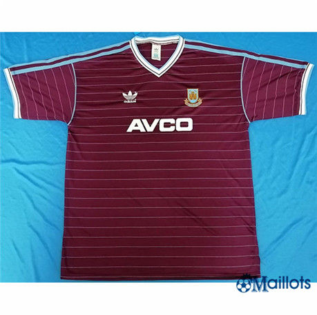 Grossiste omaillots Maillot Foot Rétro West Ham United Domicile 1986