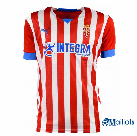 Grossiste omaillots Maillot Foot Sporting Gijon Domicile 2022-2023