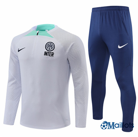 Grossiste omaillots Survetement foot Player Inter Milan Foot Homme om272 Gris 2022-2023