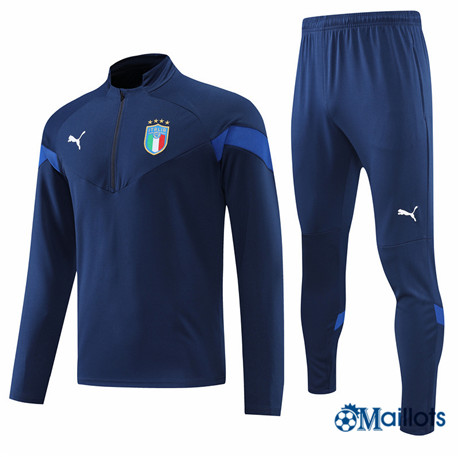Grossiste omaillots Survetement foot Italie Foot Homme om059 Bleu Marine 2022-2023