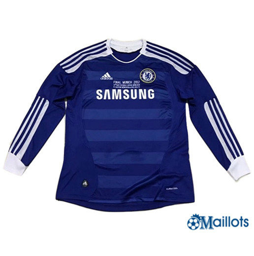Maillot Rétro football Chelsea FC Manche Longue Bleu 2011-2012