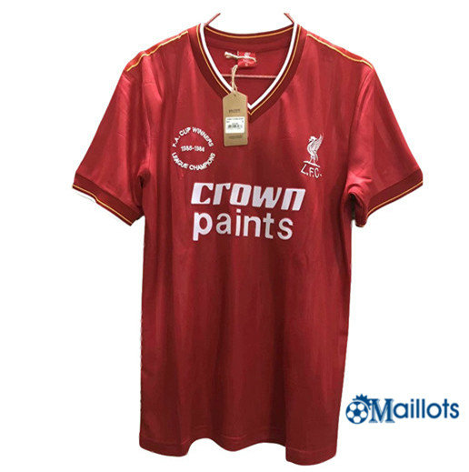 Maillot Rétro football FC Liverpool Rouge 1985-1986