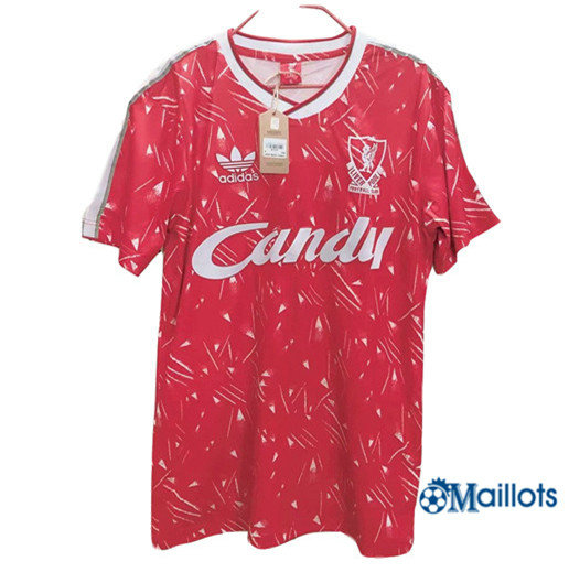 Maillot Rétro football FC Liverpool Rouge 1989