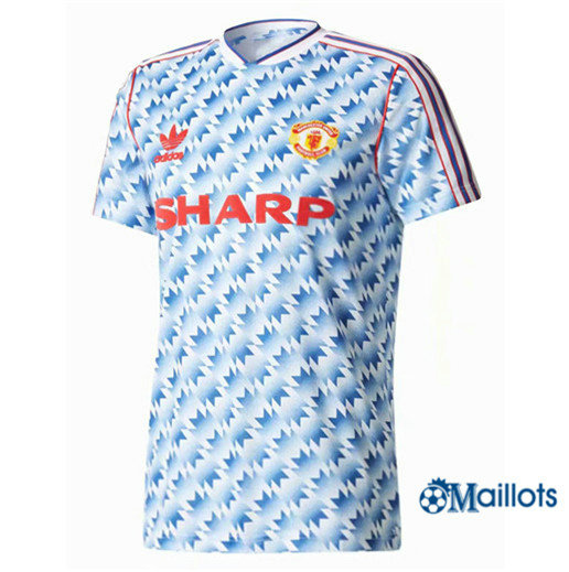 Maillot Rétro football Manchester United Exterieur 1990-1992