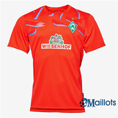 Omaillots Maillot foot Werder Brême Gardien de but Rouge 2019 2020