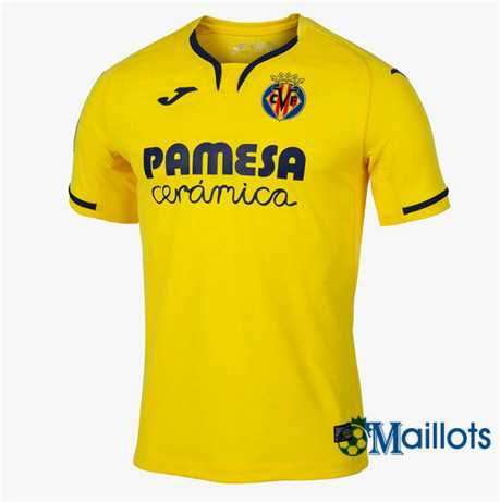 Omaillots Maillot foot Villarreal Domicile Jaune 2019 2020