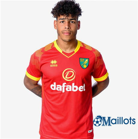 Omaillots Maillot foot Norwich City Exterieur 2019 2020