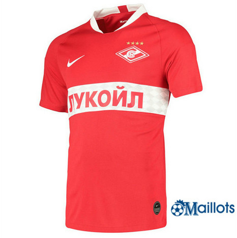 Maillot Foot Spartak Moscou Domicile Rouge 2019 2020