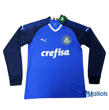 Maillot Foot Palmeiras Manche Longue Bleu 2019 2020