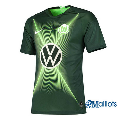 Maillot Foot VfL Wolfsburg Domicile Vert 2019 2020